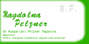 magdolna pelzner business card
